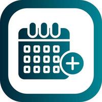 Calendar Plus Vector Icon Design