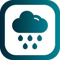 Cloud Rain Vector Icon Design