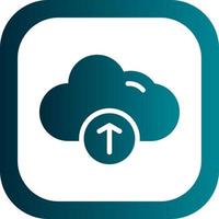 Cloud Upload Alt Vector Icon Design