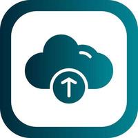 Cloud Upload Alt Vector Icon Design