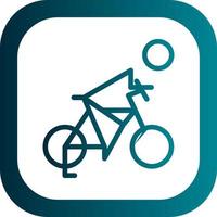 Biking Vector Icon Design