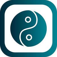 Yin Yang Vector Icon Design