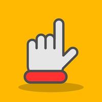 Hand Point Up Vector Icon Design