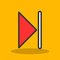 Skip Vector Icon Design