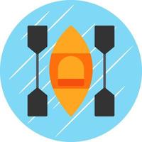 diseño de icono de vector de kayak