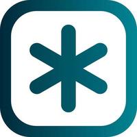 Asterisk Vector Icon Design