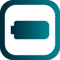 Battery Empty Vector Icon Design