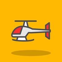 Helicopter Vector Icon Design