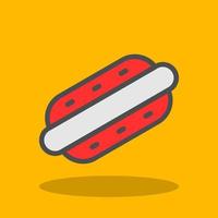 Hotdog Vector Icon Design