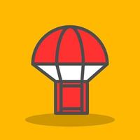 Parachute Box Vector Icon Design