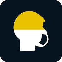 Head Side Mask Vector Icon Design