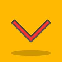Chevron Down Vector Icon Design