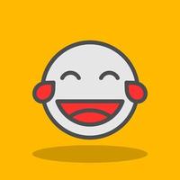 Grin Tongue Squint Vector Icon Design