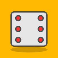 Dice Six Vector Icon Design