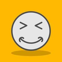 Grin Squint Vector Icon Design