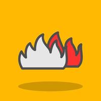 Fire Alt Vector Icon Design