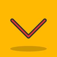 Down Vector Icon Design