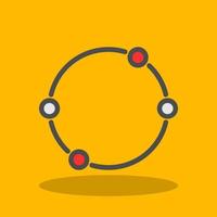 Dot Circle Vector Icon Design