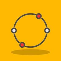 Dot Circle Vector Icon Design