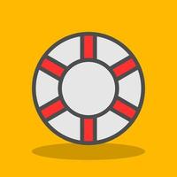 Life Ring Vector Icon Design