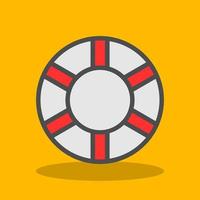 Life Ring Vector Icon Design