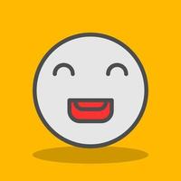 Laugh Beam Vector Icon Design