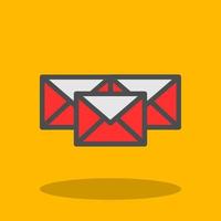 diseño de icono de vector masivo de correo