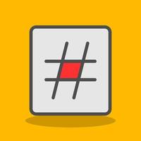 Hashtag Vector Icon Design