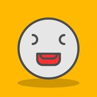Laugh Squint Vector Icon Design