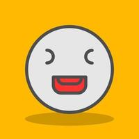 Laugh Squint Vector Icon Design