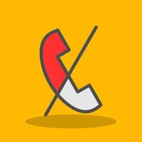 Phone Slash Vector Icon Design