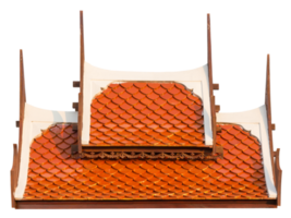 Roof of Thai style isolated for decorative png
