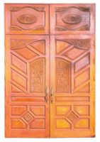 Wood door isolated for decorative png