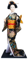 Japanese geisha doll isolated for design png