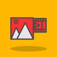 Photo Video Vector Icon Design