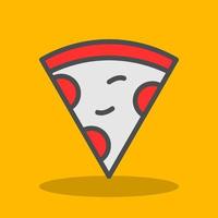 Pizza Slice Vector Icon Design