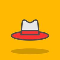 sombrero, vaquero, lado, vector, icono, diseño vector