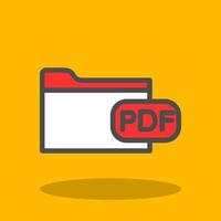 diseño de icono de vector de archivo pdf