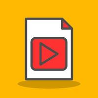 File Video Vector Icon Design