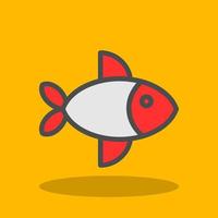 diseño de icono de vector de pescado