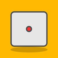 Dice One Vector Icon Design