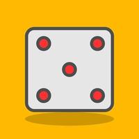 Dice Five Vector Icon Design