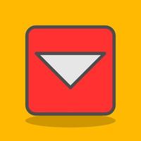 Caret Square Down Vector Icon Design