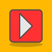 Caret Square Right Vector Icon Design