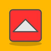 Caret Square Up Vector Icon Design