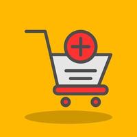 Cart Plus Vector Icon Design