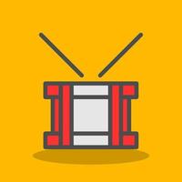 Drum Steelpan Vector Icon Design