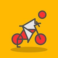 Biking Vector Icon Design