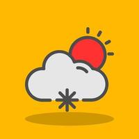 Cloud Meatball Vector Icon Design