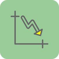 Trending down Vector Icon Design